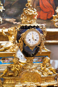 Reloj de sobremesa Francés en bronce dorado - S.XIX