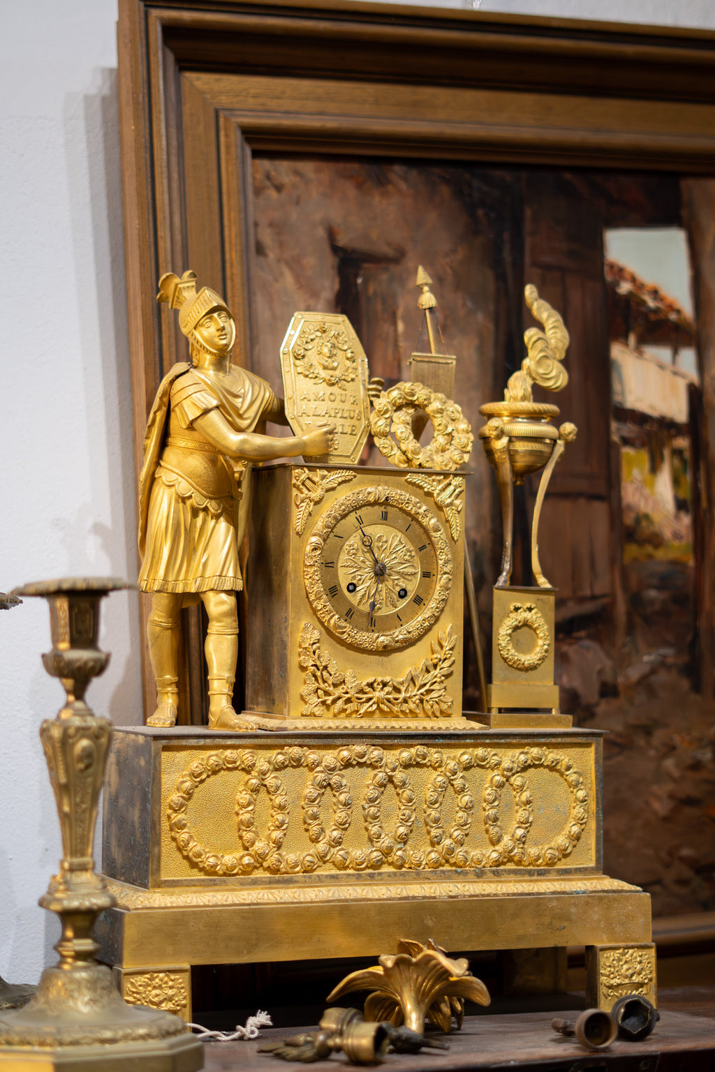 Reloj Imperio Francés en Bronce Dorado – 1810