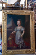 Retrato Isabel II Escuela Valenciana S.XIX