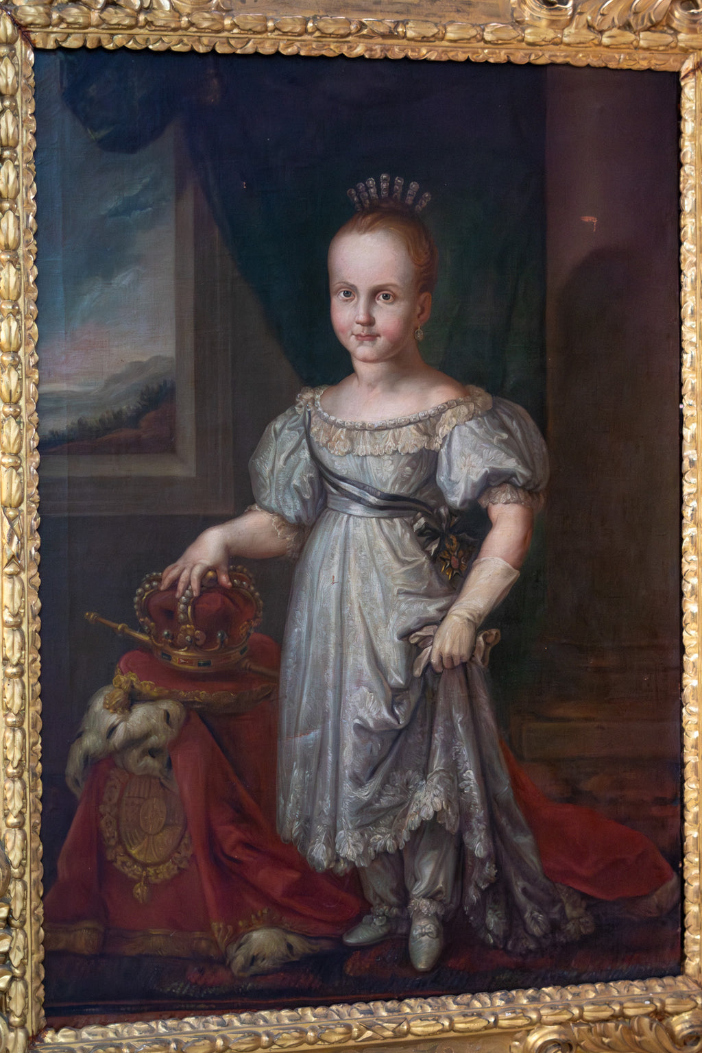 Retrato Isabel II Escuela Valenciana S.XIX