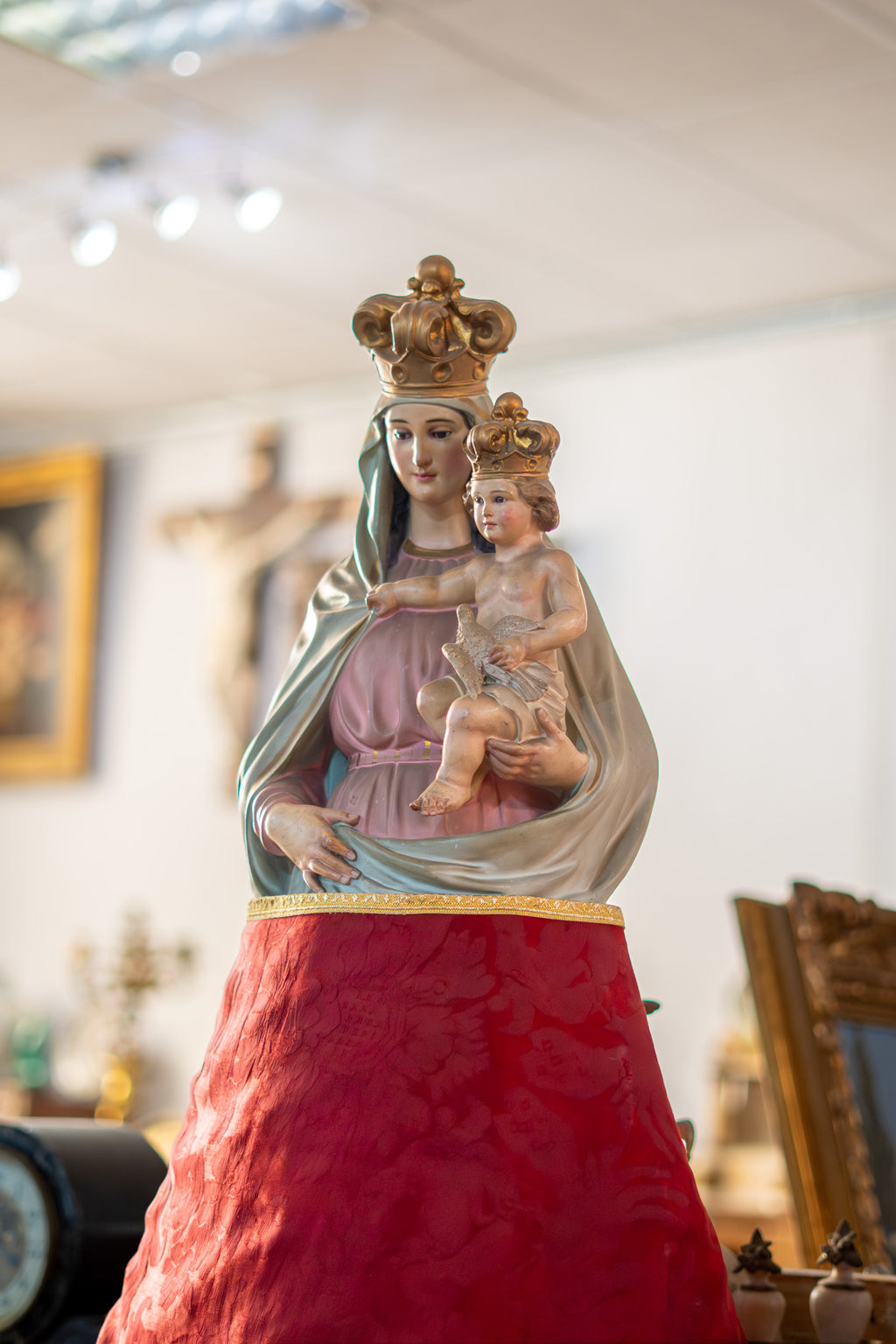 Escultura Virgen del Pilar Olot S.XX