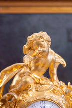 Reloj Francés de Bronce con guarnición S.XIX