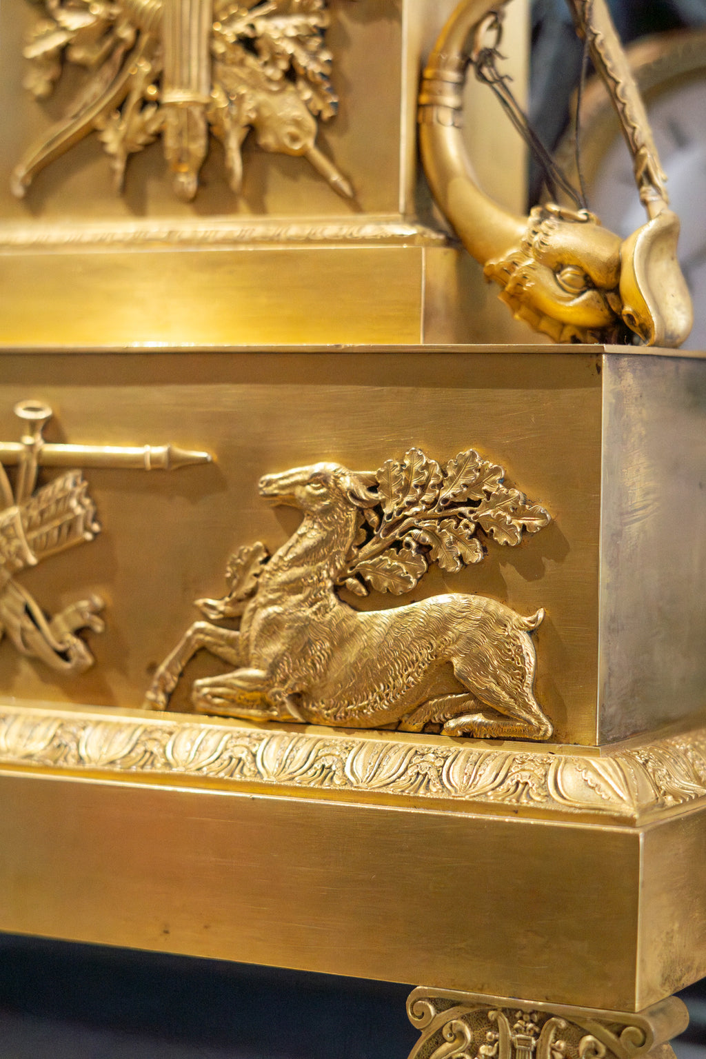 Reloj Imperio en Bronce Dorado al Mercurio