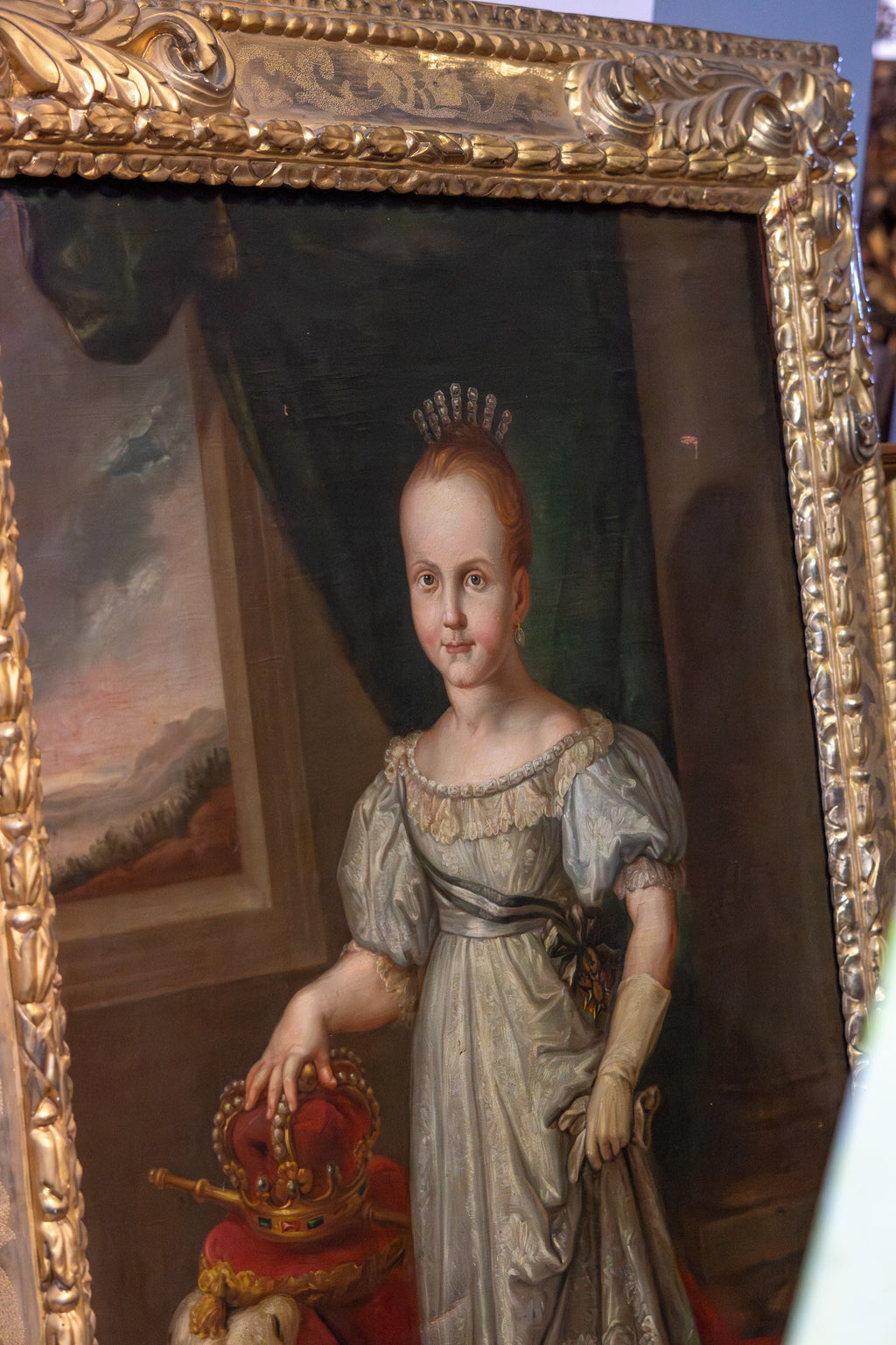 Retrato Isabel II Escuela Valenciana S.XIX